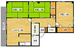 パークファイブ A 3階3LDKの間取り