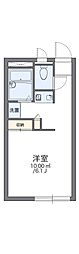 レオパレスカサグランデ 1Kの間取図画像