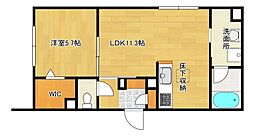 ＭｉＷｉｓｅ 1階1LDKの間取り