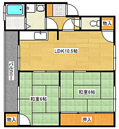 間取図画像 2LDK