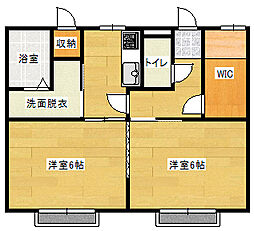メゾン泉 1階2Kの間取り