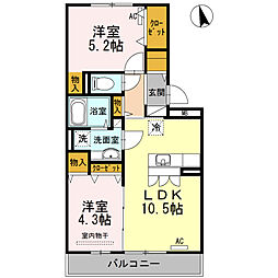 間取図画像 2LDK