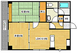 IGI・M・Kビル1st 2LDKの間取図画像