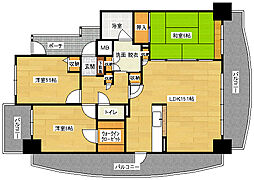 プルミエールA.シティー 3LDKの間取図画像