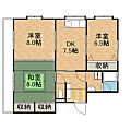 レジデンス木村2階7.5万円