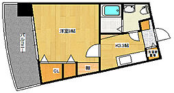 サンクレスト 1Kの間取図画像