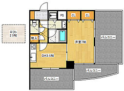SUNCREST 1DKの間取図画像