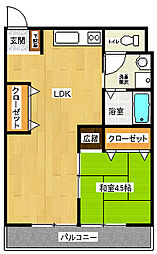 ヴィクトリーヒルズ 1LDKの間取図画像