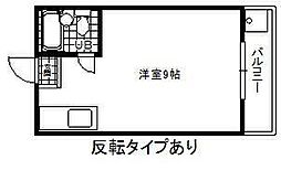 パティオ和田 ワンルームの間取図画像