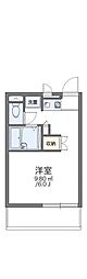 レオパレスシグマ戸坂 1Kの間取図画像