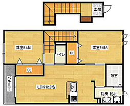 シルフィード.N 2LDKの間取図画像