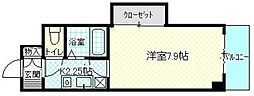 ヴィアーレ古市 1Kの間取図画像