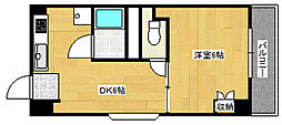 光レジデンス 1DKの間取図画像