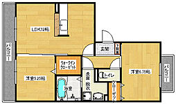 ドミール2 2LDKの間取図画像