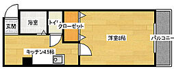 アペックスビル 1Kの間取図画像