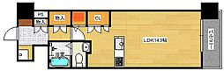 グランアークテラス ワンルームの間取図画像