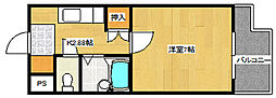 第5和秀ビル 1Kの間取図画像