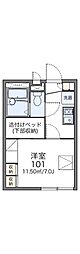 レオパレスイーストシャルム 1Kの間取図画像