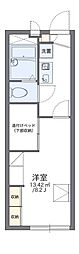 レオパレスルアール 1Kの間取図画像