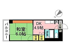 シティライフ出汐 1DKの間取図画像