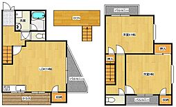 メゾン朝陽 2DKの間取図画像