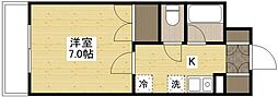 みなみまち 1Kの間取図画像