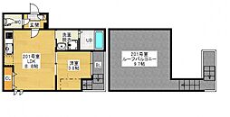 Grandtic光南 1LDKの間取図画像