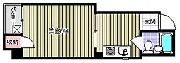 コーポラス寺町 1DKの間取図画像