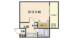 エステート9大州 1Kの間取図画像
