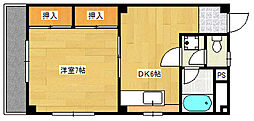 コーポせいぶ 1DKの間取図画像