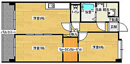 グレイスコート仁保新町 2DKの間取図画像