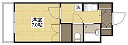 みなみまち 1Kの間取図画像