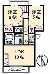 グランメール21 2LDKの間取図画像
