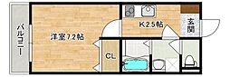 IJigozen 1Kの間取図画像