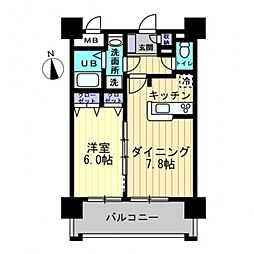 J・grace十日市 1LDKの間取図画像
