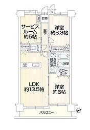 間取図画像 2SLDK