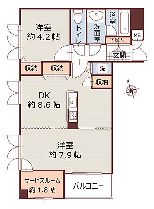 最上階×南西向...