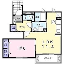 プロムナード郷中B  ｜ 愛知県豊川市御津町下佐脇郷中（賃貸アパート1LDK・1階・43.66㎡） その2