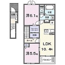 ドミールシャルム　B  ｜ 愛知県豊川市古宿町市道（賃貸アパート2LDK・2階・56.12㎡） その2