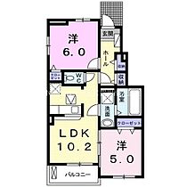 ベル　ファイン  ｜ 愛知県豊川市中条町大道（賃貸アパート2LDK・1階・50.17㎡） その2