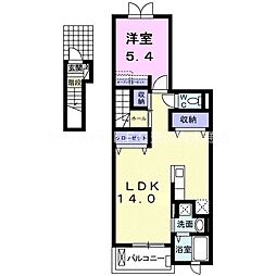 ボニート1 1LDKの間取図画像