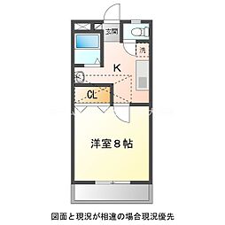 サンハイツサノックス(有)サノックス寮C棟 1Kの間取図画像