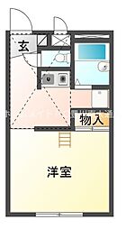 ブレジオ谷川 1Kの間取図画像
