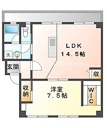 アルフィーネ東曙 1LDKの間取図画像