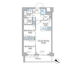 間取図画像 2LDK