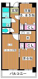 ファーストラック 2LDKの間取図画像