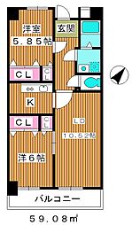ファーストラック 2LDKの間取図画像