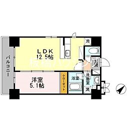 KYビル 1LDKの間取図画像