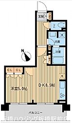 BLESS上池袋 1DKの間取図画像
