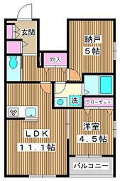 ILFIORE 1SLDKの間取図画像